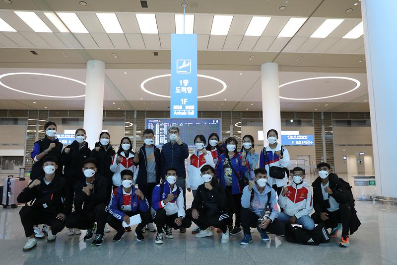 한국체대, ‘캄보디아 국가대표 선수단’과 합동 훈련